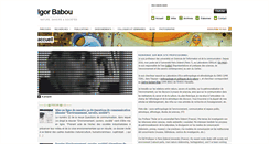Desktop Screenshot of igorbabou.fr